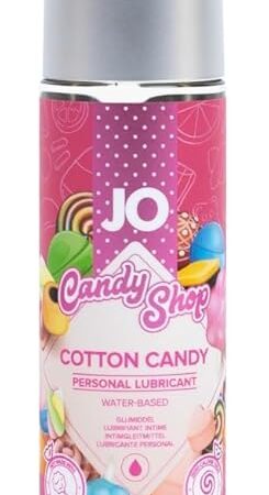 JO H2O Cotton Candy Flavored Lube ? Edible Water Based Personal Lubricant for Oral Sex, Safe for Men, Women & Couples ? 2 fl oz