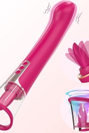 Clitoral Licking Sucking Toy G spot Vibrator, Healexcer Tongue Oral Vibrating Adult Sex Toys for Women Pleasure with a Suction Cup, Dildo Vibrator Stimulator, Personal Massager Sex Games