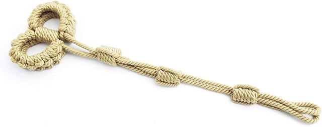 Couples Adventure Gear - Stylish Restraint Rope for Women, Passionate Play, Handcuff Restraint for Intimate Moments (Natural)