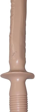 Doc Johnson Classic - The Manhandler - 14.5 Inch - 9.5 Inch Usable Length - Dildo with Handle - White