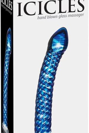 Icicles No. 29 G Spot Glass Dong 7 Inch Blue