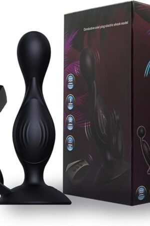 Anal Beads Adult Toys - Remote Control E-stim Pulse Vibrating Butt Plug G-Spot Clitoral Anal Vibrator for Both Men Women. Hands-Free Suction Cup Sex Toys for Solo Couples Wellness Gifts.
