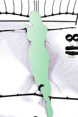 Bed Bondaged Restraints Kit for Couples Under King Bed Sex Tie Downs Under Mattress BDSM Restraints for Queen Size Bed Straps Adult Play Leg Spreader Bar Women Sexy Handcuffs Set for Bedroom Sweater