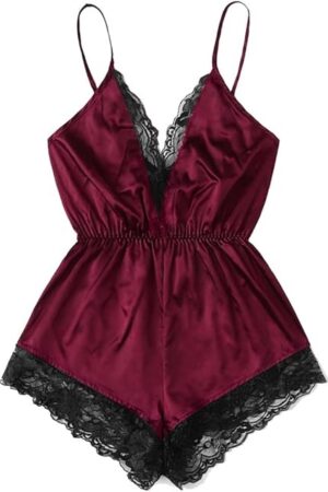 Womens Lingeries Chemise Sets Sexy Ladies Teddy Babydolls Exotic Nightwear Nightgowns Chemise Two Piece Lingerie Teddy Pajama