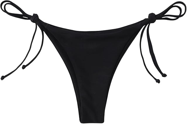 Women's G String Thongs Low Rise Summer Bikini Bottoms Side Tie Panties
