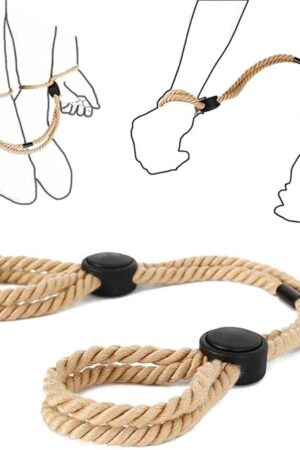 BDSM Sex Restraints Adjustable Bondage Rope,Adult Restraint Sex Rope BDSM Rope Sexy Handcuffs Leg Straps Slave Bondage for SM Beginner for Couple Bed Game Play