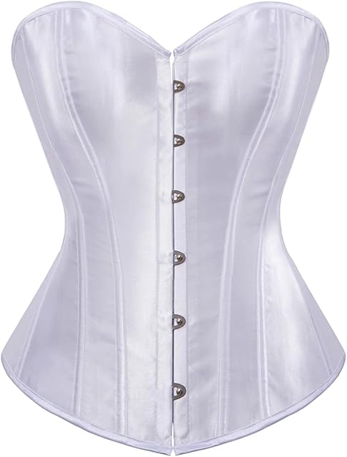 Women's Heavy Duty Corset Double Steel Boned Waist Trainer Corsets Underbust Body Shaper