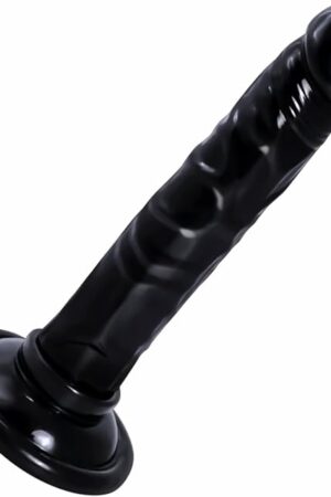 5.7 Inch Lifelike Dildos with Suction Cup, Hands-Free, Lifelike Silicone Penis, Beginner Vaginal & Anal Sex Toy, Soft Waterproof Material, 1in Diameter, Black Dildo