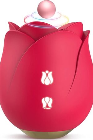 Vibrator Rose Sex Toy for Women - Neworld 2IN1 Flapping Vibrator Rose Toy, 9 Tappling & Sucking Adult Toys, Anal G spot Clitoral Nipple Stimulator Vibrators, Adult Female Couples Sex Toys Games