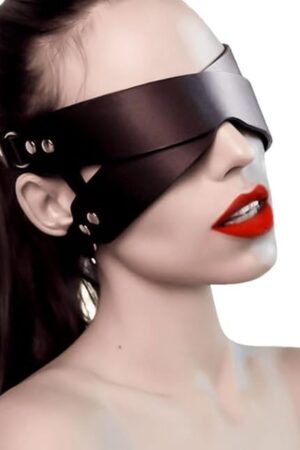 Half Face Mask Crossed Eye Mask Faux Leather BDSM Blindfold Sexy Erotic Sex Toy for Women Men Adults Couples Extreme Fetish Toys SM Sex Game Role Play