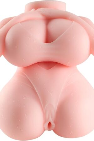 12LB Mini Sex Doll Male Masturbator, Female Torso Pocket Pussy Adult Love Doll with 3D Beads Realistic Vaginal Sex Toy Men,Small Sex Stroker for Men with Big Boobs Butt Soft Vagina Textured