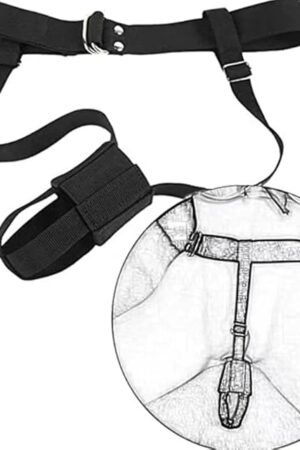 Waist BDSM Belt Vibrator Leather Harness Vibrator Holder Bondage Strap-on Harness BDSM Chastity Forced Orgasm Belt for Dildofor Women