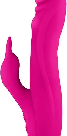 Booster Rotating Rabbit Vibrator - 100% Waterproof, USB Rechargeable Vibrator 7 Speeds & 360 Degree Rotation - Clitoral Stimulator Rabbit Dildo Adult Sex Toys for Women (Pink)