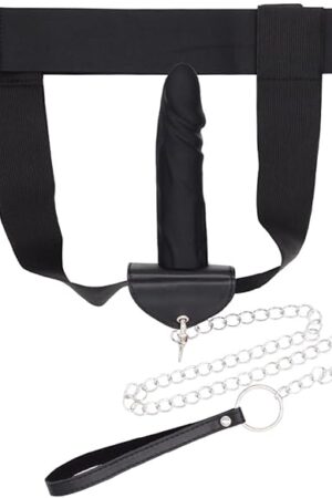 Fantasy Dildo Harness Silicone Vagina Dildo Panties, Strap on Dildos Strap on Toys for Lesbians BDSM Toys Adjustable Belt Harness Female Masturbation Panties Chastity Pants