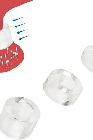 3-Piece Penis Ring Set Ball Testicle Stretcher, Cock Ring for Men in 3 Different Sizes, Round Thickened Glans Ring Sex Toys CBT Penis Scrotum Pendant for Mens (White)