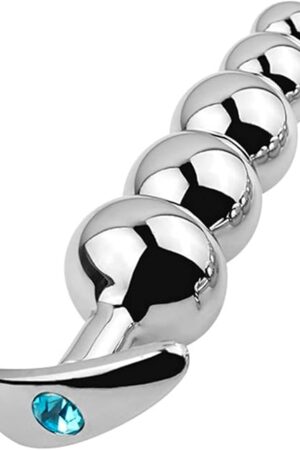 Anal Beads Jewelry Metal Butt Plug Anal Trainer Toy SM Removable Base Anal Plug Sex Tools for Couple