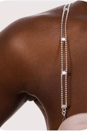 1Pair Crystal Shoulder Strap Lingerie Decoration for Women Rhinestones Shoulder Strap Wedding Outfit Hollow Rhinestone Bra Straps Dress Jewelry