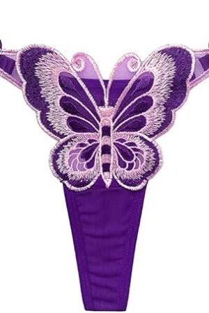 Women Sexy Floral G string Panties With Adjustable Size