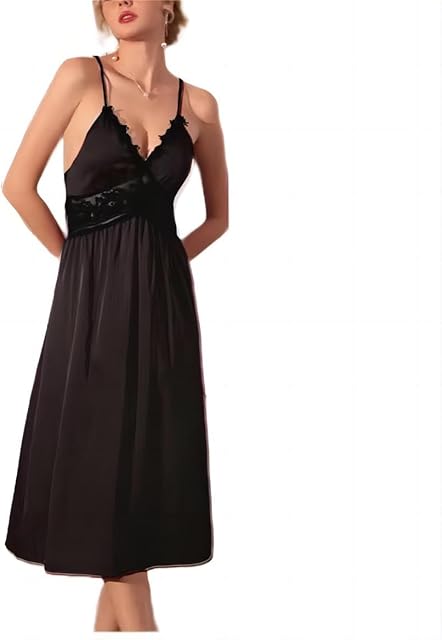 Women Sexy Lace Nightgown Lingerie Slip Dress