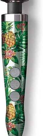 Doxy Die Cast 3 Wand Massager - Pineapple Silicone Head & Metallic Finish Sex Toys for Adults, Compact Neck Massager & Versatile Massage Wand - Luxurious, Lightweight, Removable Head