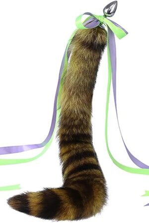 Butt Plug Fox Tail, 2Pcs/Set Sex Fox Tail Anal Plug Toys Butt Plugs with Cat Ears Headband Anal Sex Toys for Women Man Beginners Adult Couples Bondage-30cm Tail||2.8cm Anal Plugs
