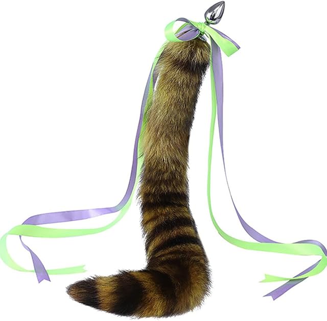 Butt Plug Fox Tail, 2Pcs/Set Sex Fox Tail Anal Plug Toys Butt Plugs with Cat Ears Headband Anal Sex Toys for Women Man Beginners Adult Couples Bondage-30cm Tail||4.1cm Anal Plugs