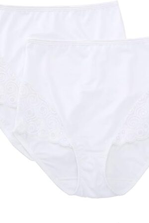 Womens Firm Control Shapewear Brief with Lace Fajas 2-Pack DFX054
