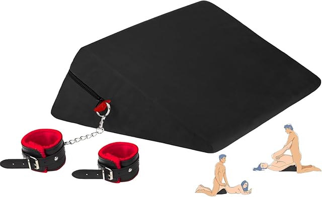 Ergonomic Foam Sex Pillow for Couples - Adjustable Bondage BDSM Kit with 30? Support, Adult Sex Toys Sex Furniture for Bedroom, Intimacy Cushion for Women & Men - Waterproof & Portable Design