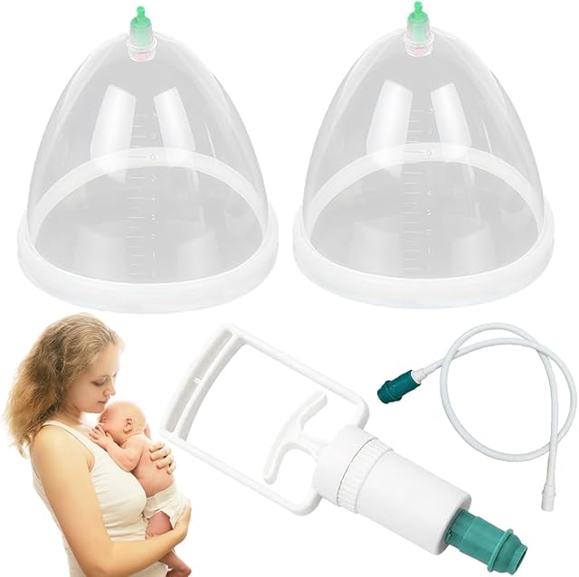 Breast Enlargement Pump Large Cups for Women Cupping Set Breast Vacuum Pumps Can Be Used for Buttock Lifting and Body Massage for Ladies Massage Therapists Cupping Machine Accessories