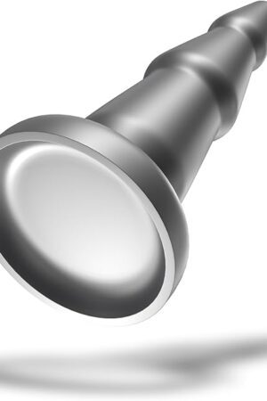 Anal Plug Butt Plug Trainer with Suction Cup Black Silicone Cone Prostate Massager Dilator Sex Toy for Men Women Masturbation (S)