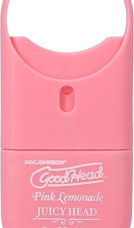 Doc Johnson GoodHead - Juicy Head Dry Mouth Spray to-Go - Instantly Moisturize Your Mouth - Pink Lemonade - 030 fl oz (9ml)