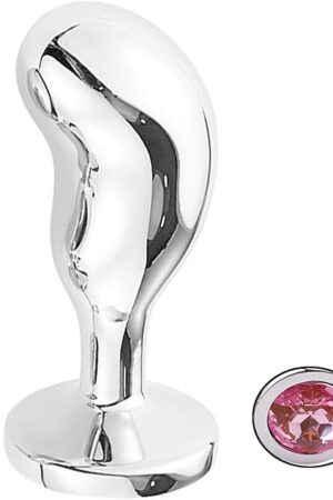 Anal Dilator Sex Toys for Massage Prostate Stainless Steel Anal Plugs for Anal Training Beaded Butt Plugs for Men and Women (L)