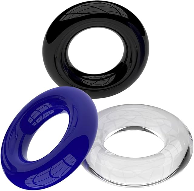 3 Pcs Men Penis Cockrings Penis Rings O-Rings Enhancer Erectile Dysfunction Delay Control Sexual Wellness Stay Harder Sex Toy for Men Couples