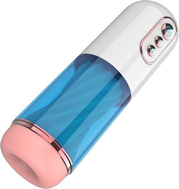 Automatic Male Masturbators, Suck with Rotate with 5 Suction & 9 Vibration, Blowjob Male Masturbator Cup Strokers Pocket Pussy with 3D Realistic Sleeve Adult Sex Toys for Men Masturbation