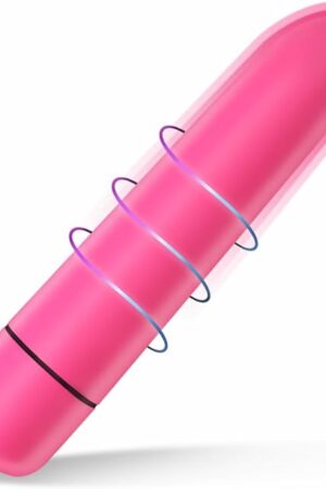 Bullet Finger Vibrator, Adult Sex Toys & Games for Clitoral Nipple Stimulation with 9 Modes, Waterproof Adult Toy Stimulator Mini Vaginal Anal Massager Womens Sex Toys (Pink), Black
