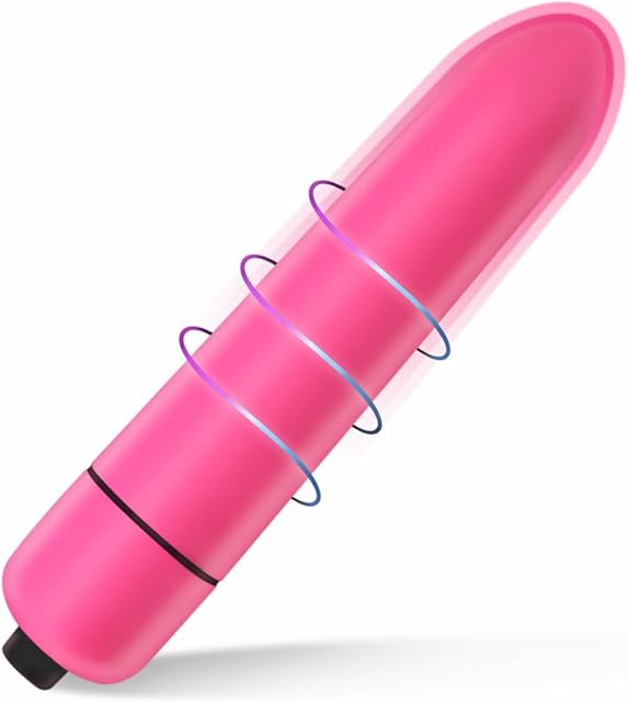 Bullet Finger Vibrator, Adult Sex Toys & Games for Clitoral Nipple Stimulation with 9 Modes, Waterproof Adult Toy Stimulator Mini Vaginal Anal Massager Womens Sex Toys (Pink), Black