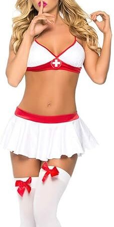 Women's Sexy Lingerie Set Naughty Nurse Uniform Costume Outfits Bedroom Honeymoon Cosplay Nurse Roleplay Clothing