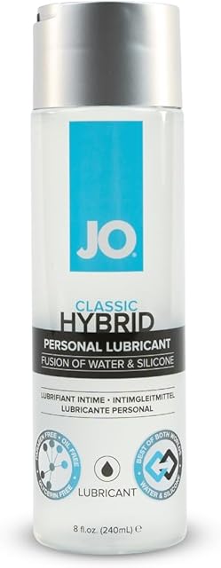 JO Classic Hybrid Personal Lubricant ? Long-Lasting Silicone & Water Based Lube for Men, Women & Couples ? 8 fl oz