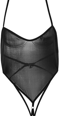 Women's Sexy Bodysuit Cosplay Lingerie Anime Bikini Halter Thong One-Piece Swimsuit Teddy Babydoll