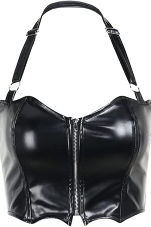 Gothic Crop Top for Women or Girls Trendy Fashionable Chic Style