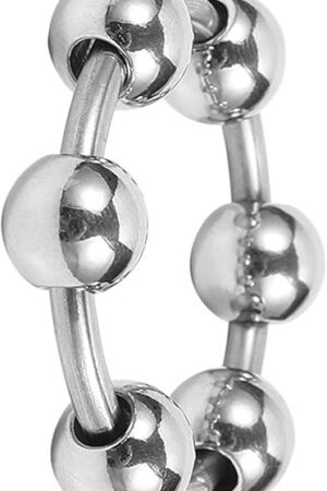 Cock Penis Rings Stainless Steel Cockrings Erectile Dysfunction Rings Mens Cock and Ball Ring Metal Testicle Glans Ring for Erection Enhancing Long Lasting Stronger for Men Chastity Bondage BDSM