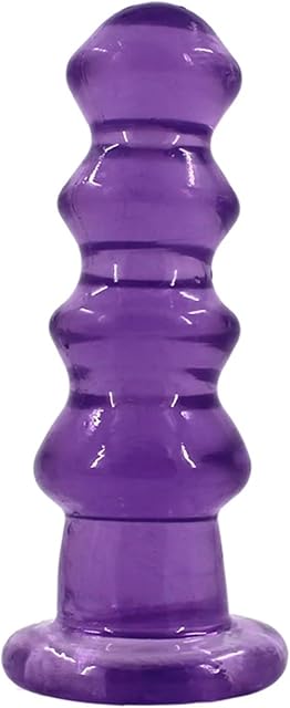 Gourd Anal Plug Deep Insert Anal Beads Butt Plug Anal Stimulation Expansion Trainer Adult Anal Sex Toy for Women Men (Color : Purple)