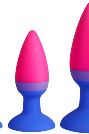 Butt Plug Trainer Kit Pack of 3 Silicone Anal Plugs Training Set with Strong Suction Cup Anal Sex Toy for Beginner Men Women