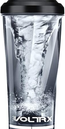 VOLTRX Electric Protein Shaker Bottle 24 oz - BPA Free Tritan | USB Rechargeable | Vortex Mixer Cup | for Protein Shakes | Premium Quality | Portable