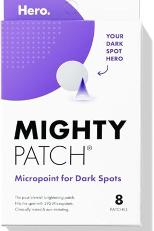 Hero Cosmetics Mighty Patch Micropoint? for Dark Spots - Post-Blemish Dark Spot Patch with 395 Micropoints, Dermatologist Tested and Non-irritating (8 Count)