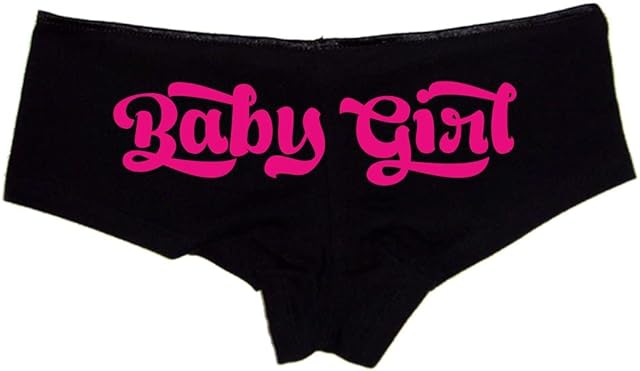 Baby Girl Panties Cute Flirty Cotton Hipster Underwear for Women | Slutty Submissive Bedroom Lingerie | Low-Rise Brat Style