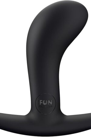 Fun Factory Adult Toys | Bootie Butt Plug Sex Toy | Curved Anal Plug Adult Toy | Sex Toys for Women, Men, & Couples (Small Black)
