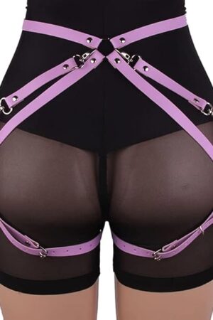 Women Punk Body Harness Lingerie Thigh Harness Leg Garter Belts Waist Chain Nightclub Party Belly Belts