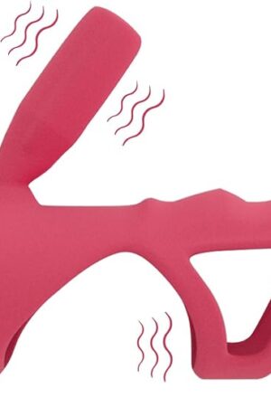 WHITE HAND Vibrating Cock Ring Penis Sleeve with Clitoral Stimulator, Couple Sex Toys Penis Ring Vibrator for Men Women, G Spot Stimulation Pennis Extender for Adult Sex Games Male Female Pleasure