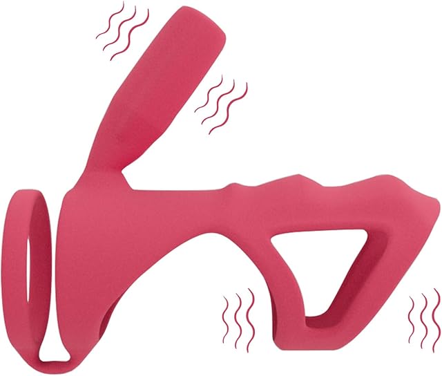 WHITE HAND Vibrating Cock Ring Penis Sleeve with Clitoral Stimulator, Couple Sex Toys Penis Ring Vibrator for Men Women, G Spot Stimulation Pennis Extender for Adult Sex Games Male Female Pleasure